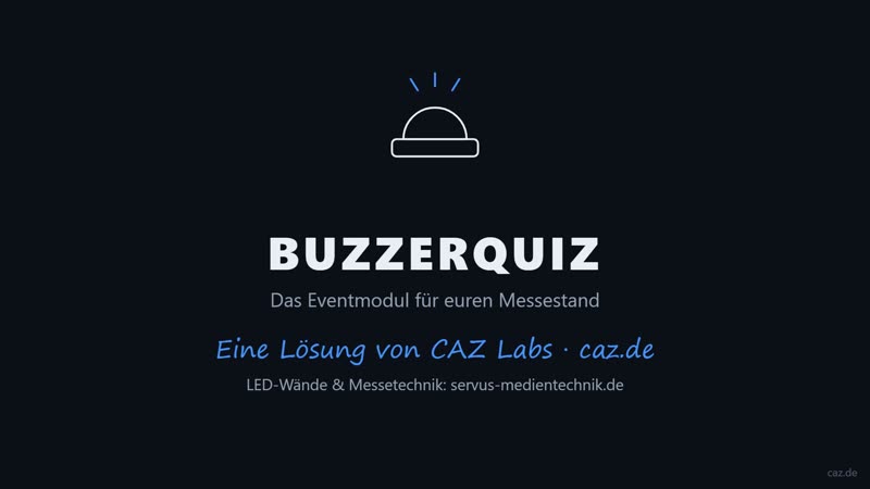 Buzzerquiz – digitales Eventmodul auf der LED-Wand