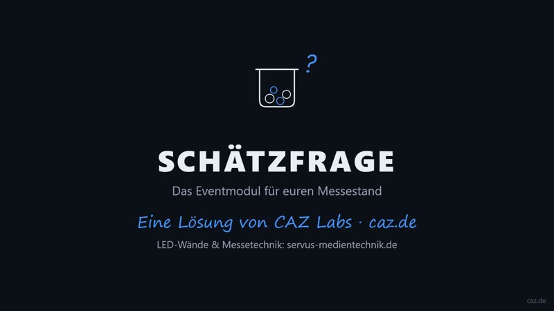 Schätzfrage – digitales Eventmodul auf der LED-Wand