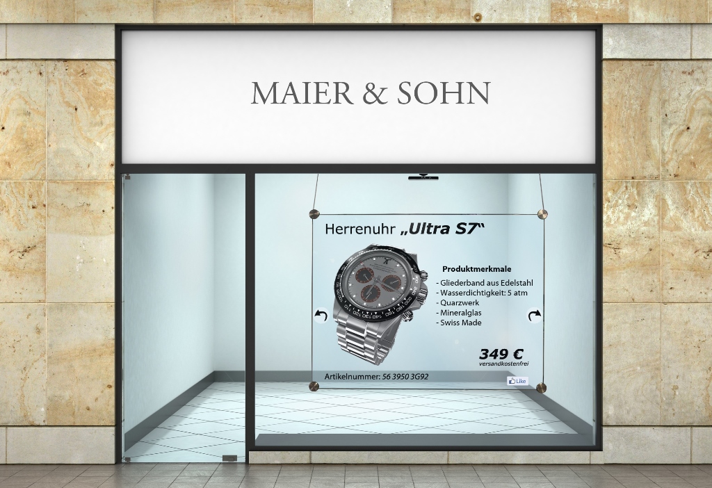 HoloScreen Schaufenster-System