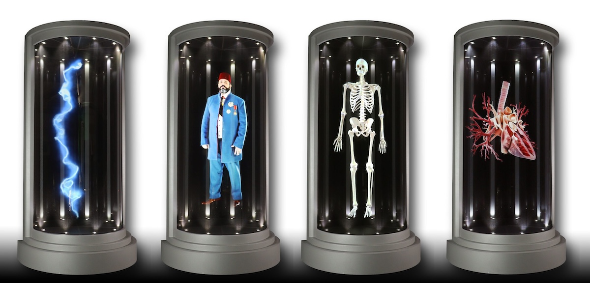 Holografische 3D-Präsentationssäule HoloTube