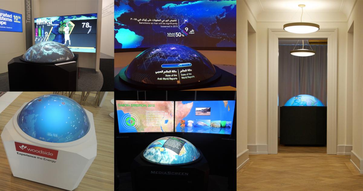 MediaSphere sphärisches Multitouch-System